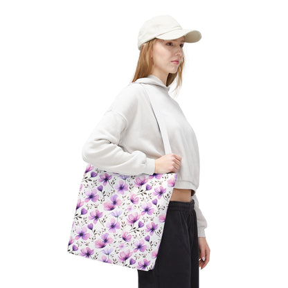 Watercolor Floral Tote Bag