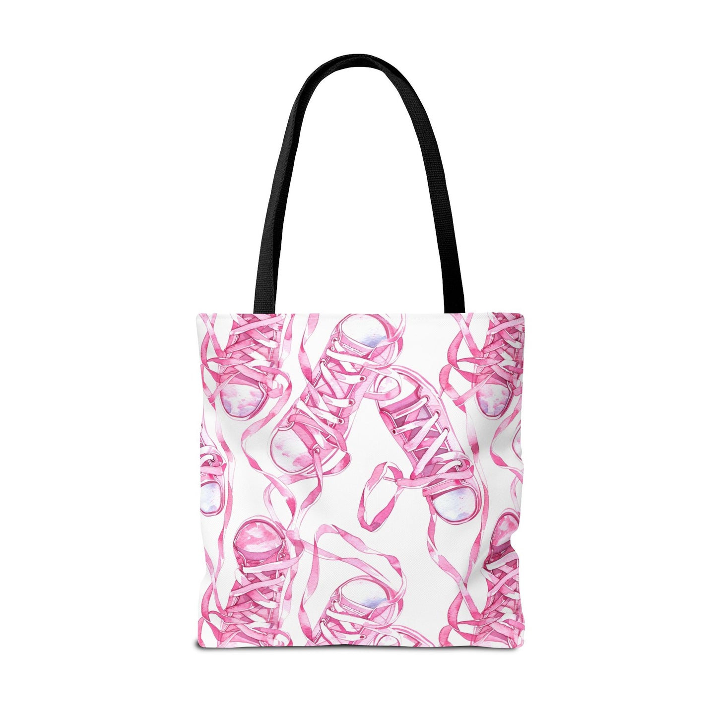 Cute Pink Sneakers Tote Bag for the Sports Lover