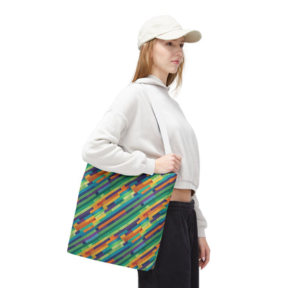 Vibrant Striped Tote Bag