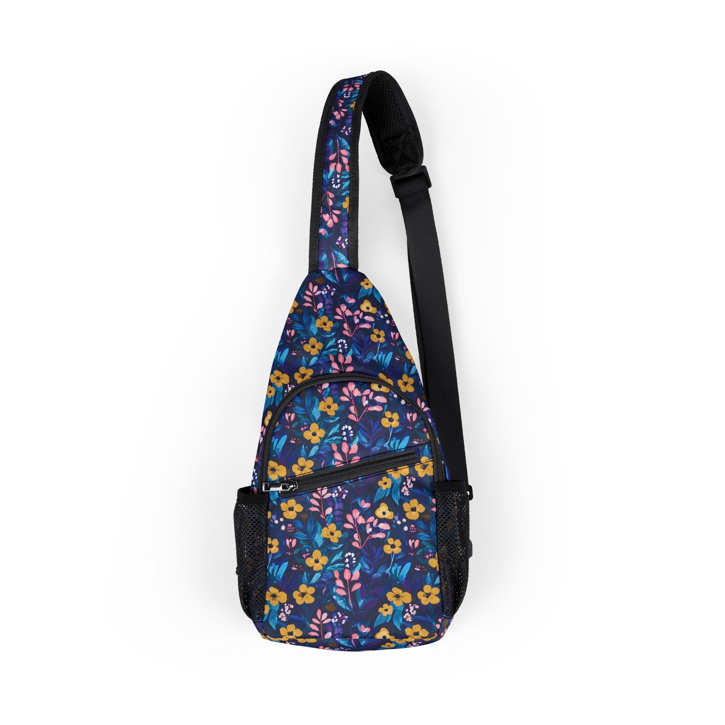 Vibrant Floral Chest Bag for Adventurers, Sling Bag