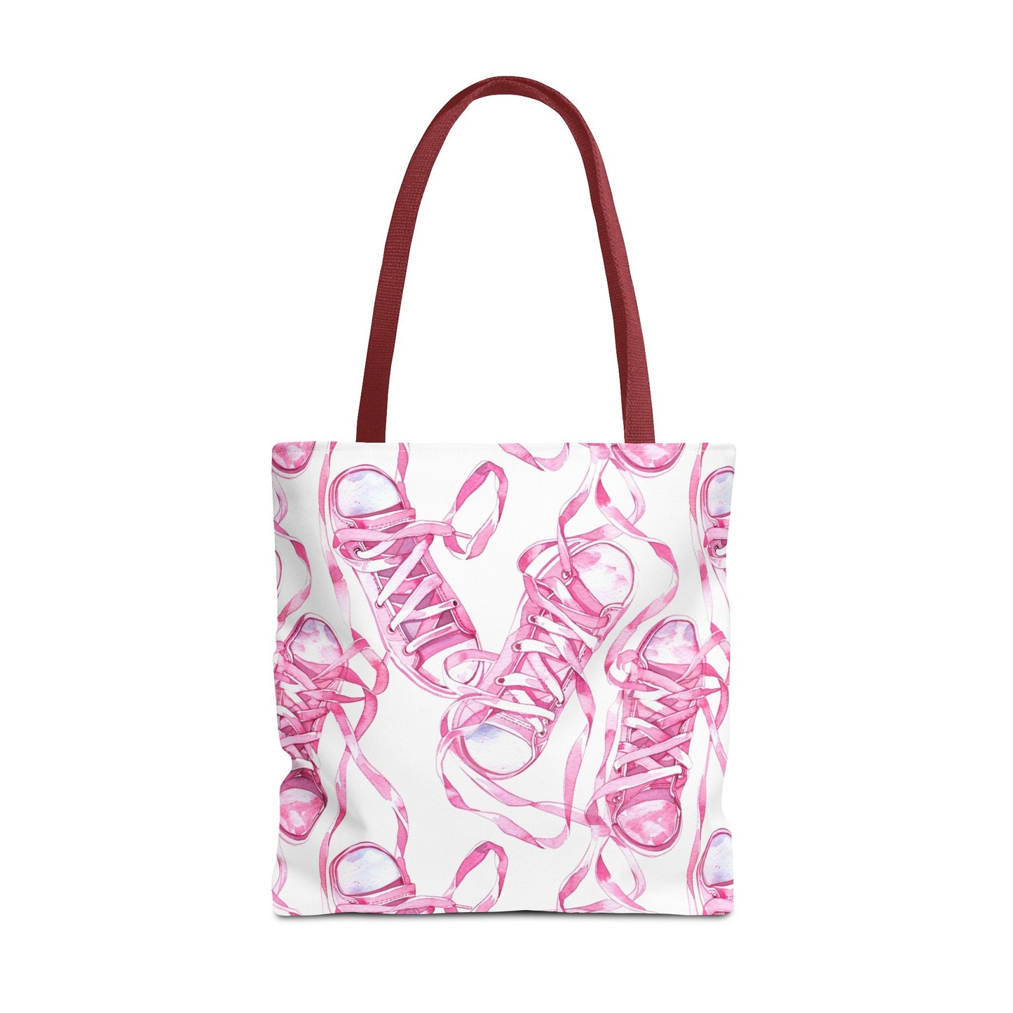 Cute Pink Sneakers Tote Bag for the Sports Lover