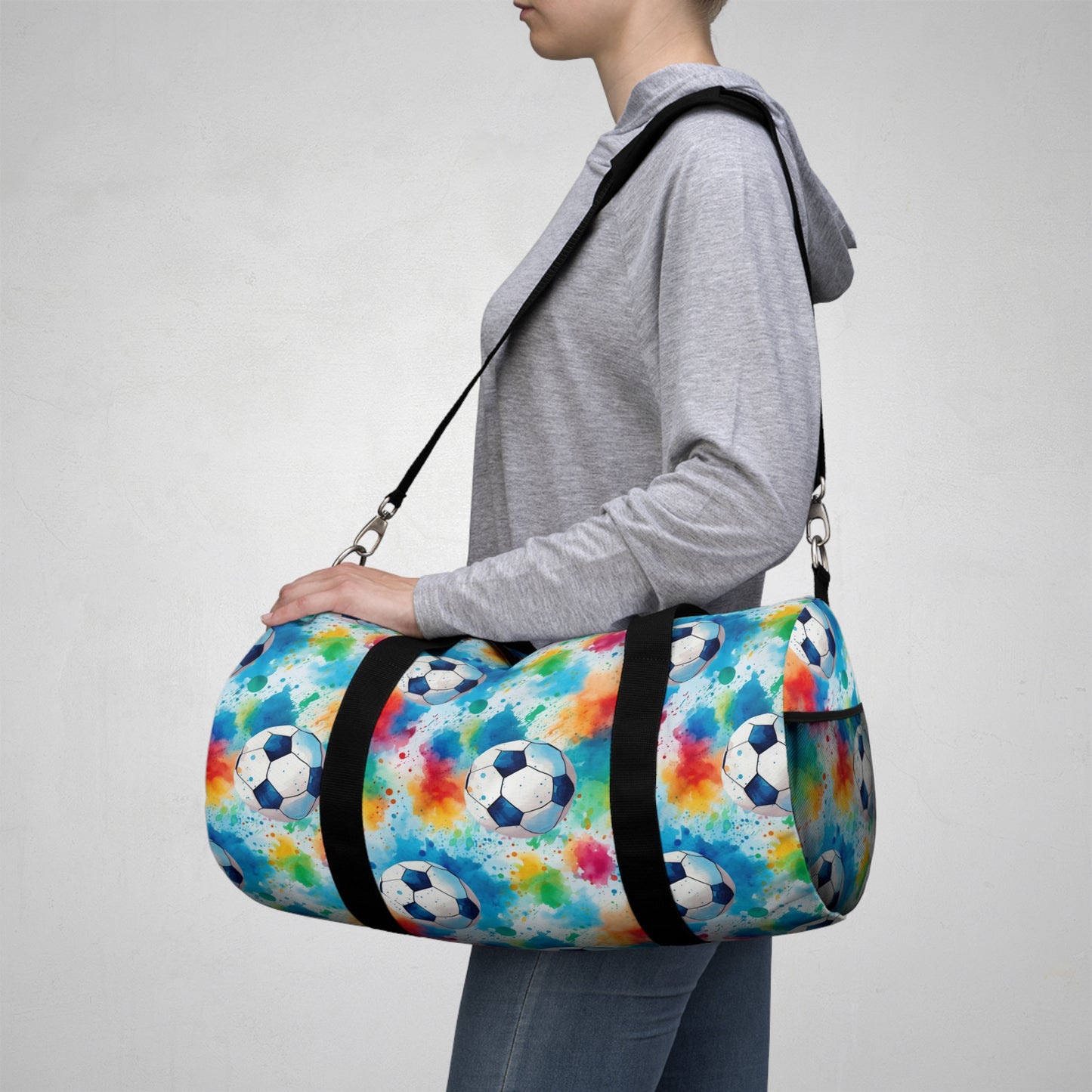 Colorful Soccer Duffel Bag