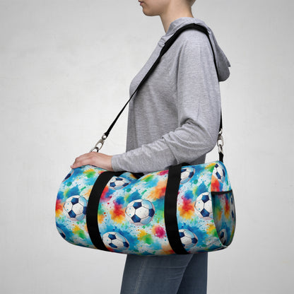 Colorful Soccer Duffel Bag