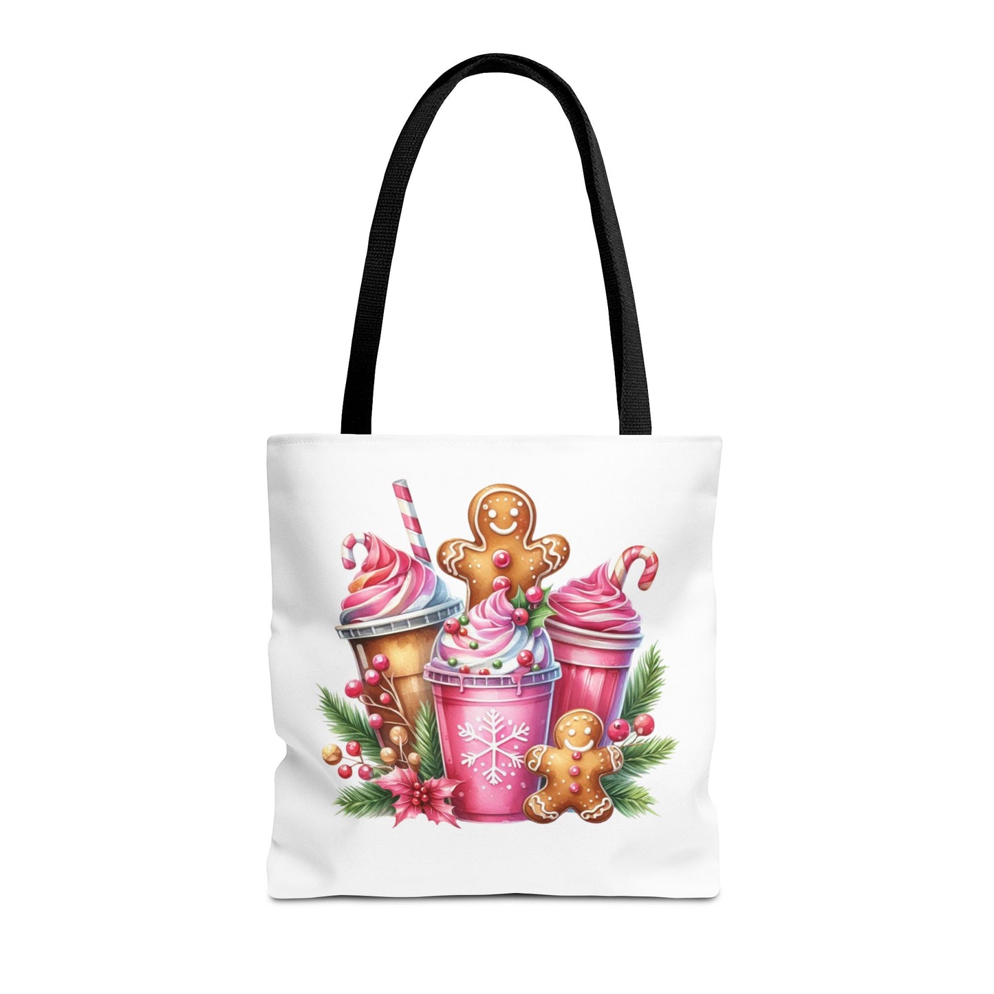 Gingerbread Holiday Tote Bag for Holiday Shopping