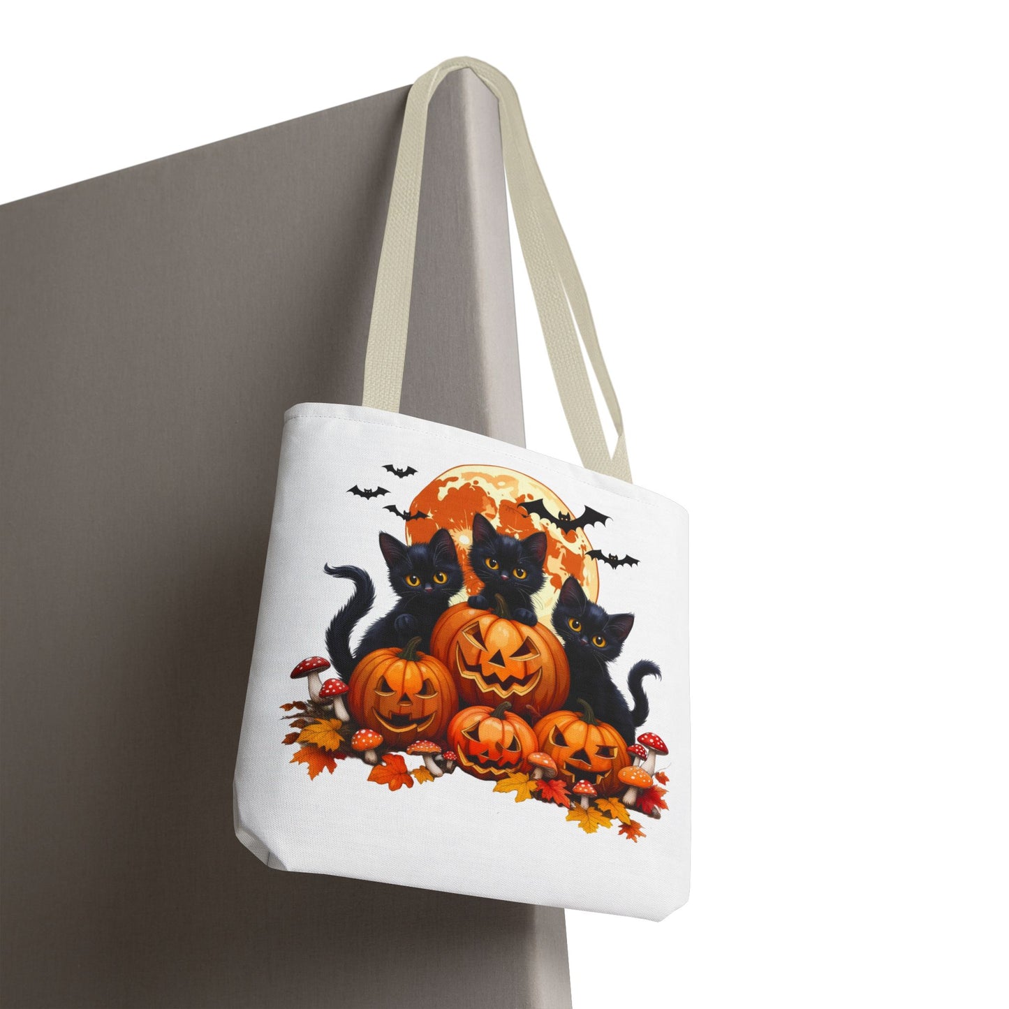 Halloween Cat Tote Bag, Trick or Treat Bag