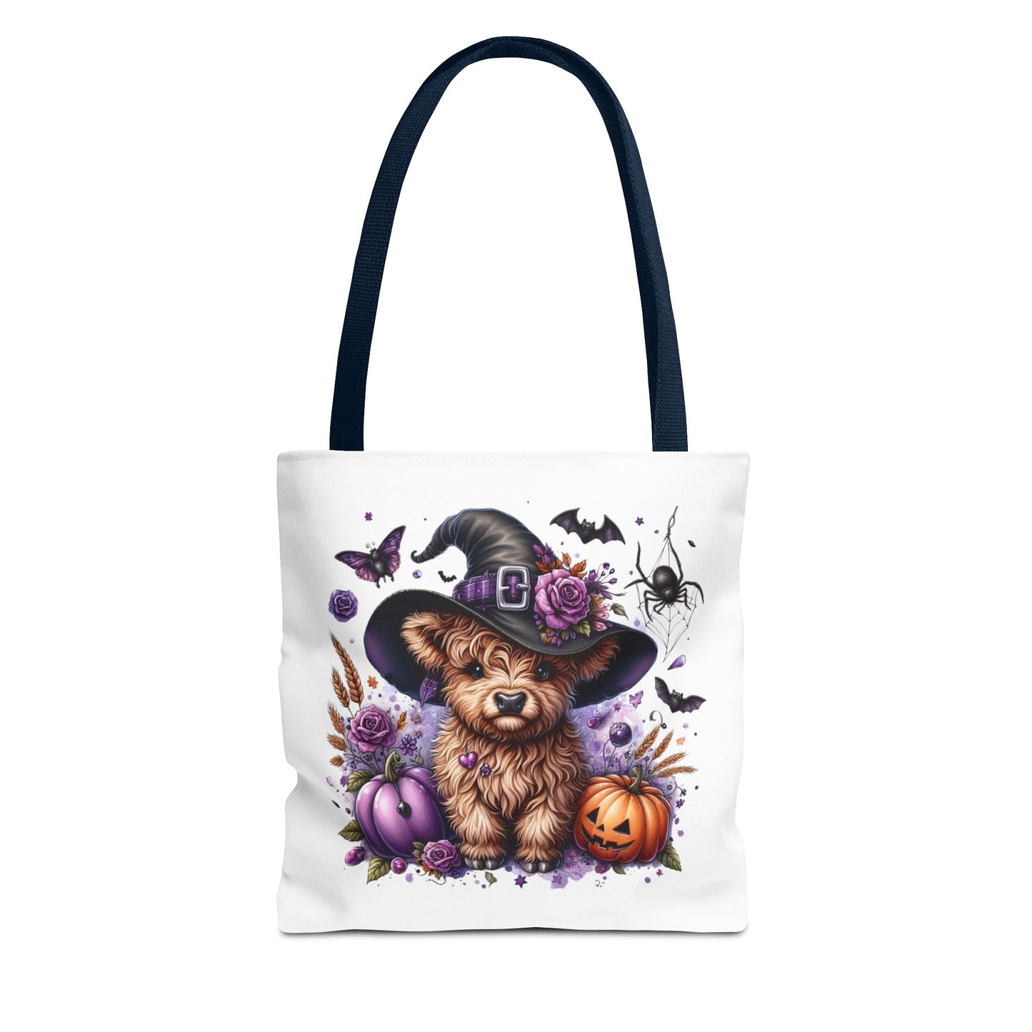 Halloween Cow Witch Tote Bag
