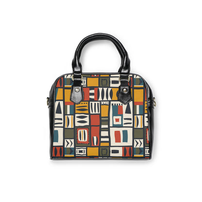Geometric Tribal Print Shoulder Handbag