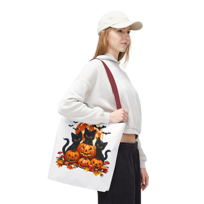 Halloween Cat Tote Bag, Trick or Treat Bag