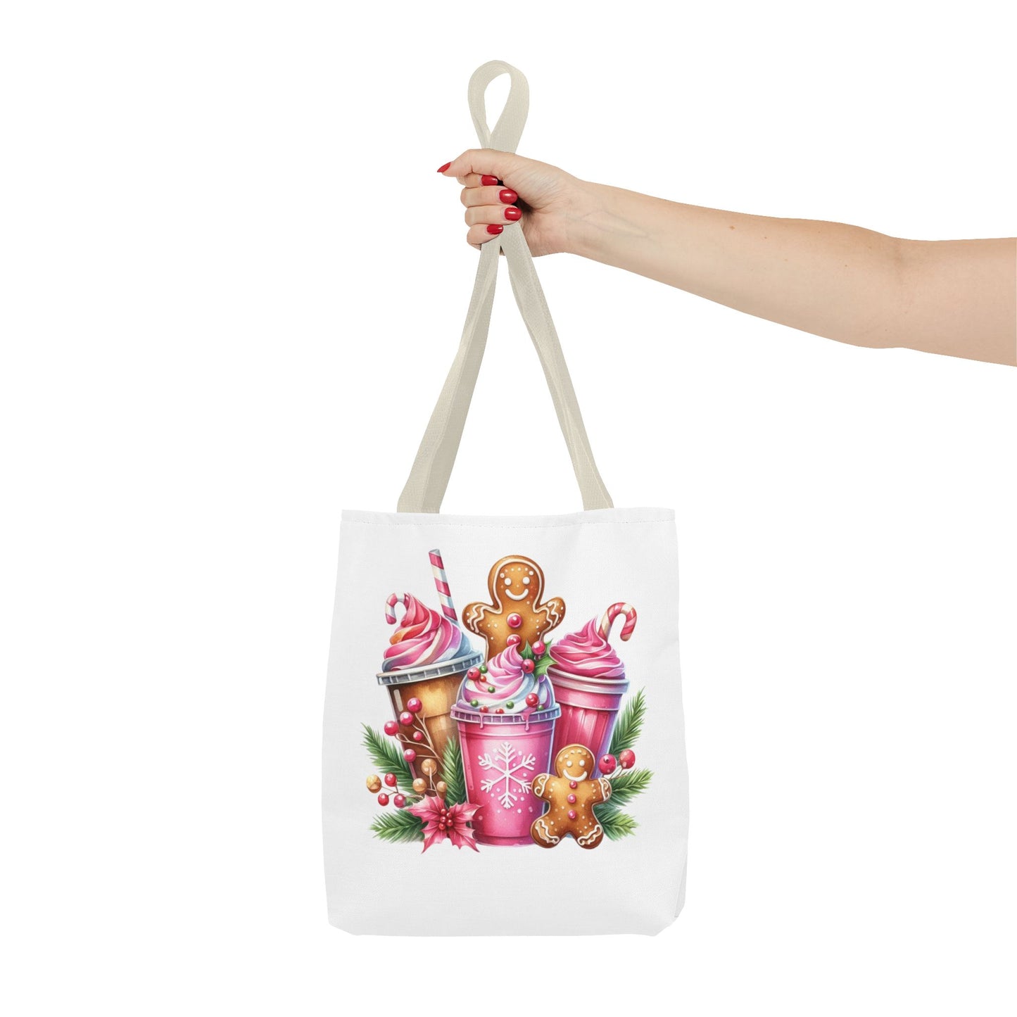 Gingerbread Holiday Tote Bag for Holiday Shopping