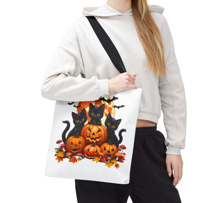 Halloween Cat Tote Bag, Trick or Treat Bag