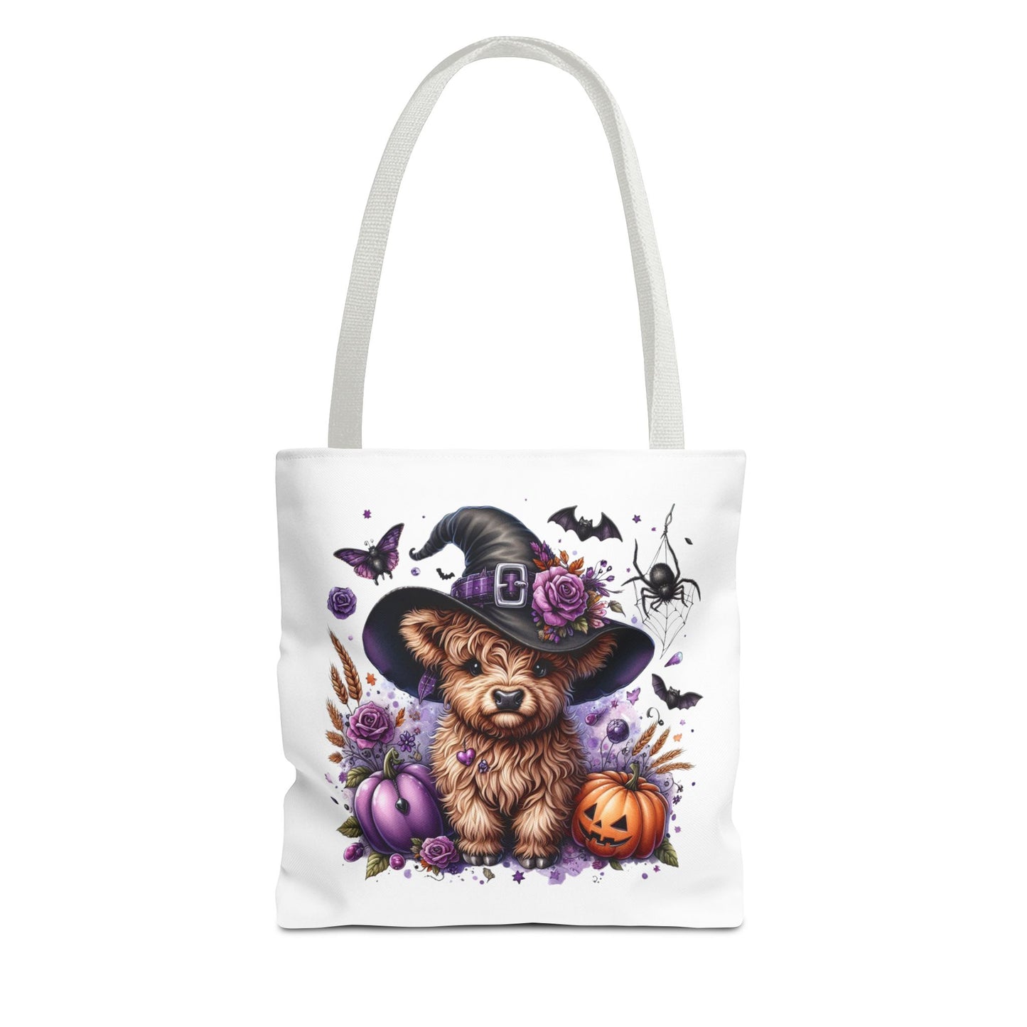 Halloween Cow Witch Tote Bag