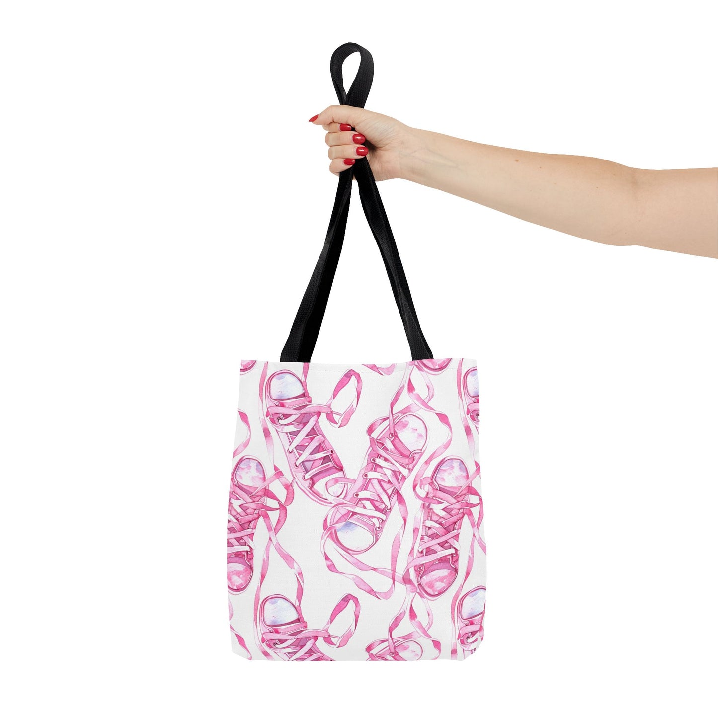 Cute Pink Sneakers Tote Bag for the Sports Lover