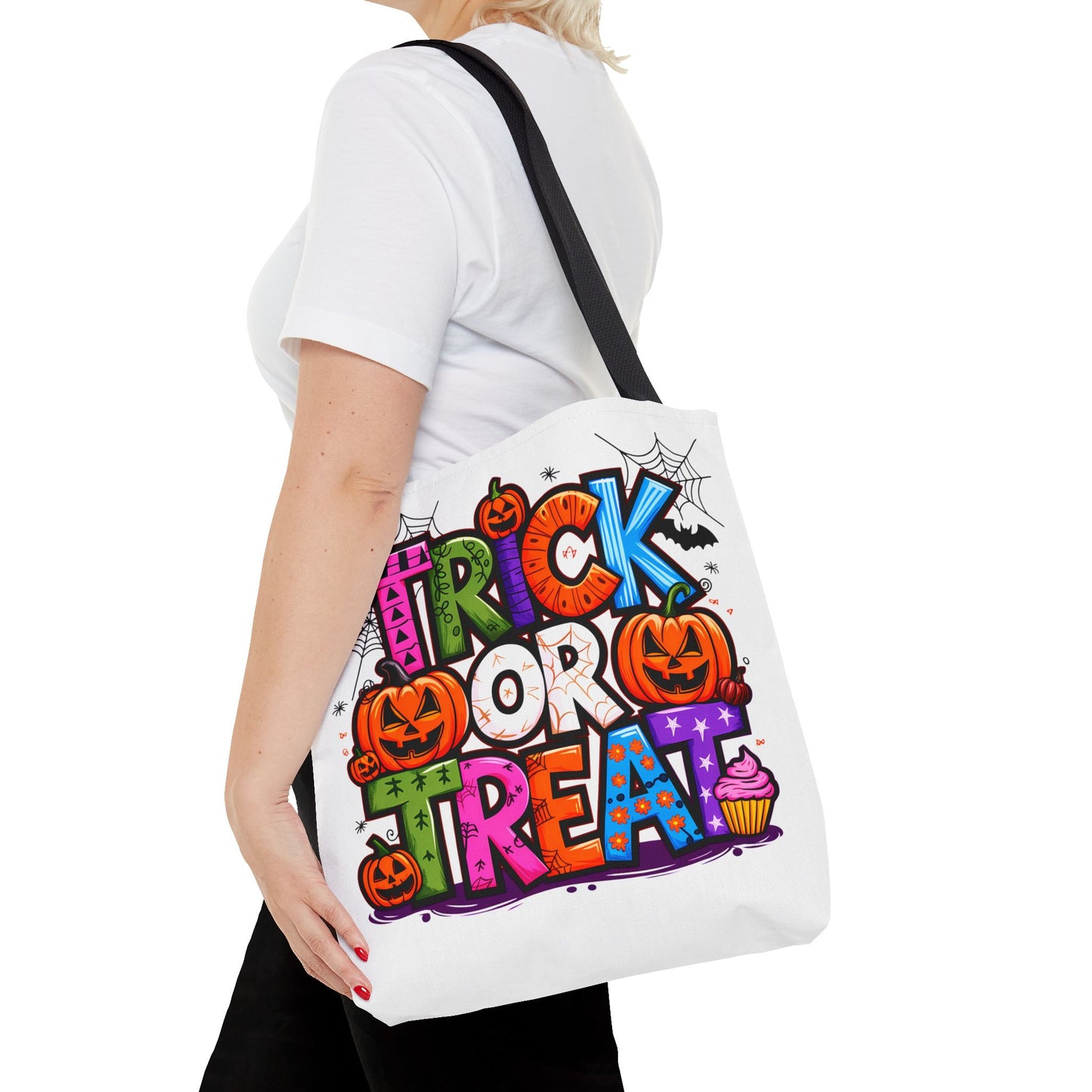 Halloween Trick or Treat Tote Bag, Spooky Gift