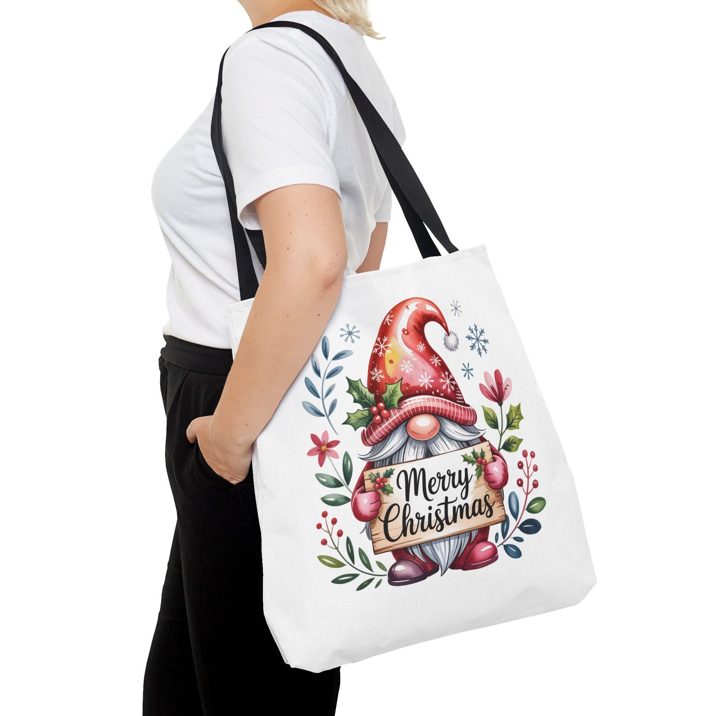 Festive Christmas Gnome Tote Bag