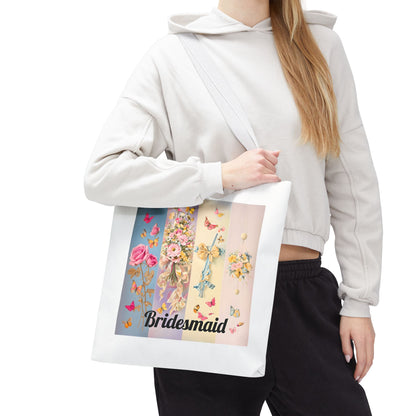 Bridesmaid Tote Bag. Bridal Party Accessory