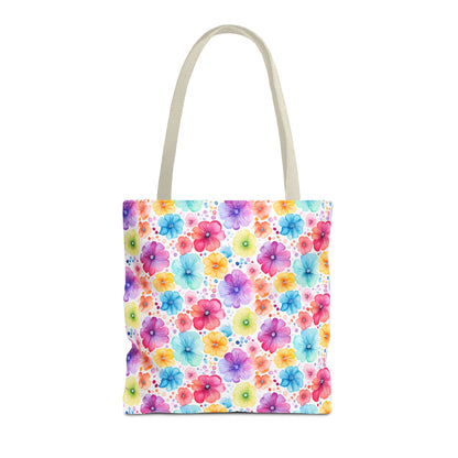 Vibrant Floral Tote Bag, Perfect Gift for Mother's Day, Bright Summer Accessory