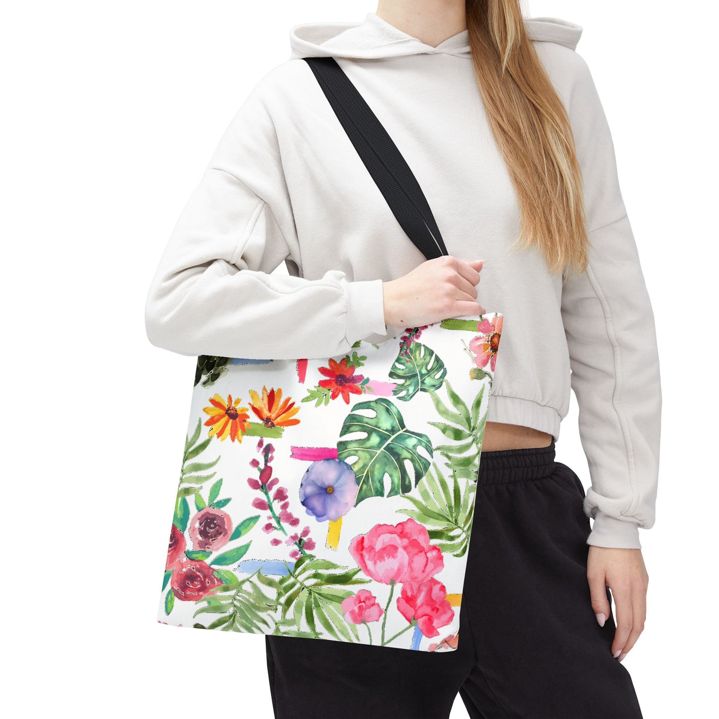 Floral Print Tote Bag