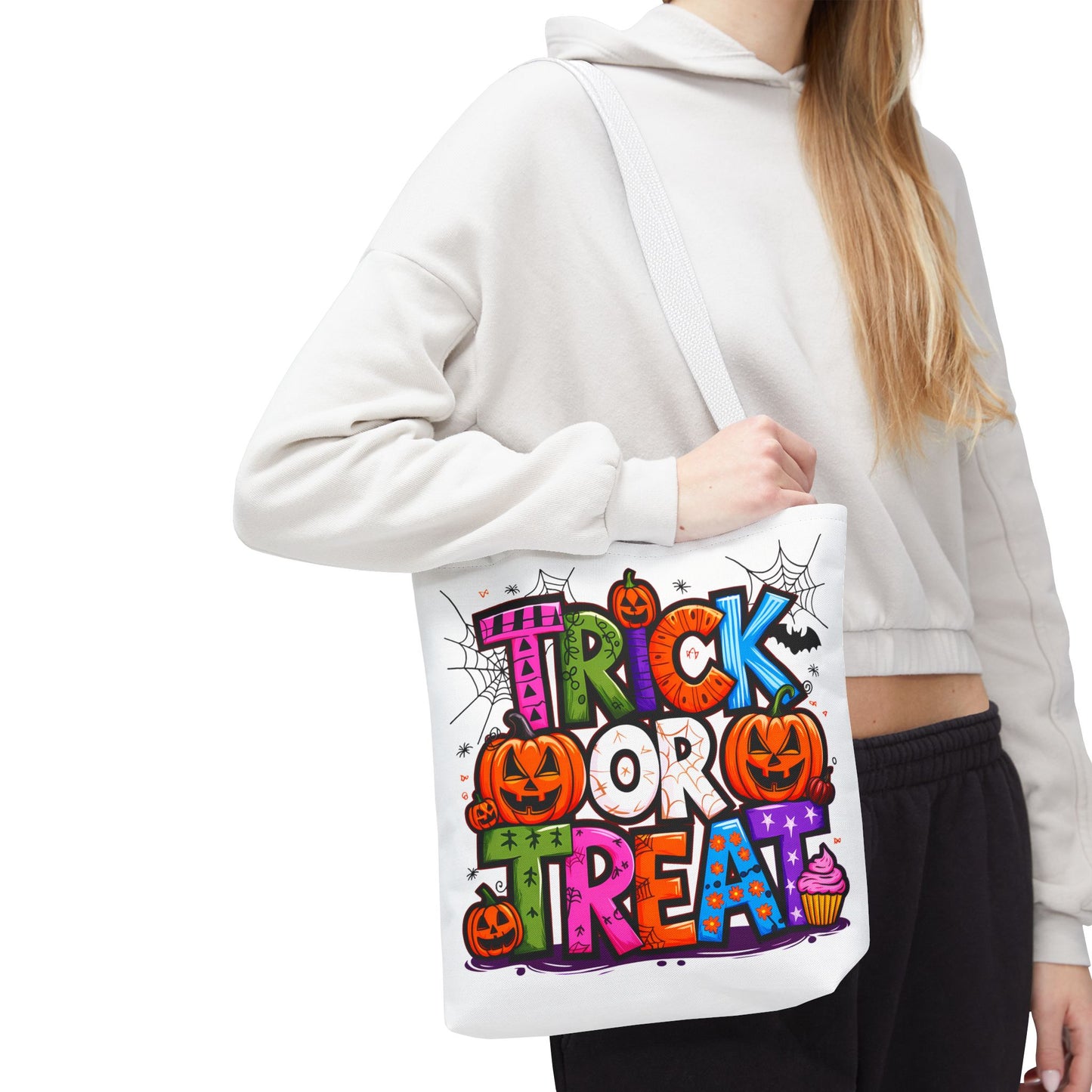 Halloween Trick or Treat Tote Bag, Spooky Gift