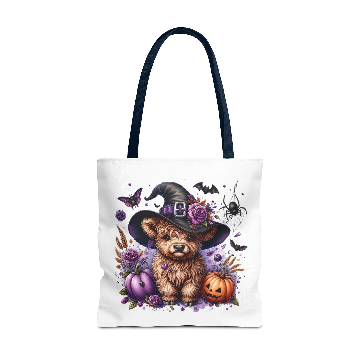 Halloween Cow Witch Tote Bag