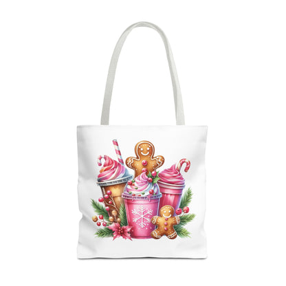 Gingerbread Holiday Tote Bag for Holiday Shopping
