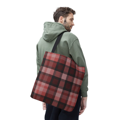 Cozy Plaid Tote Bag, Perfect for Fashionistas