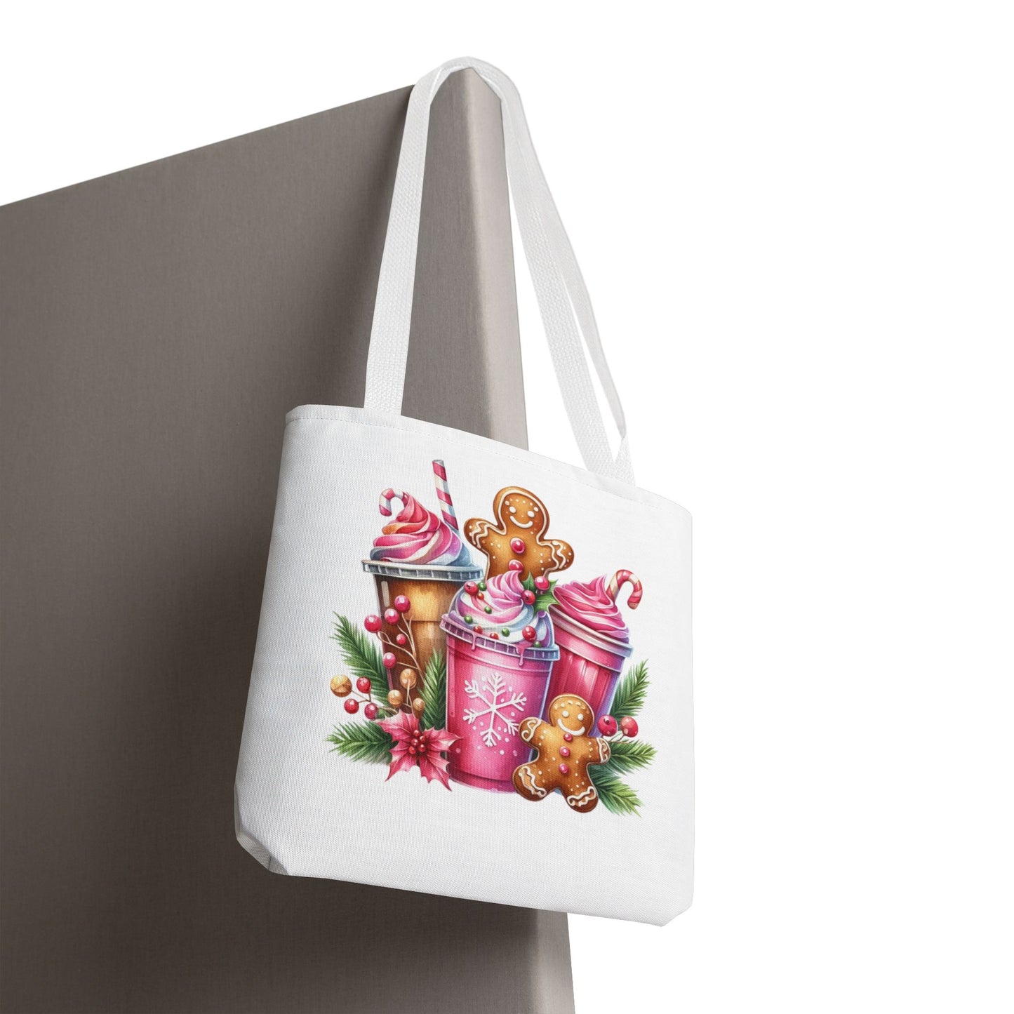 Gingerbread Holiday Tote Bag for Holiday Shopping