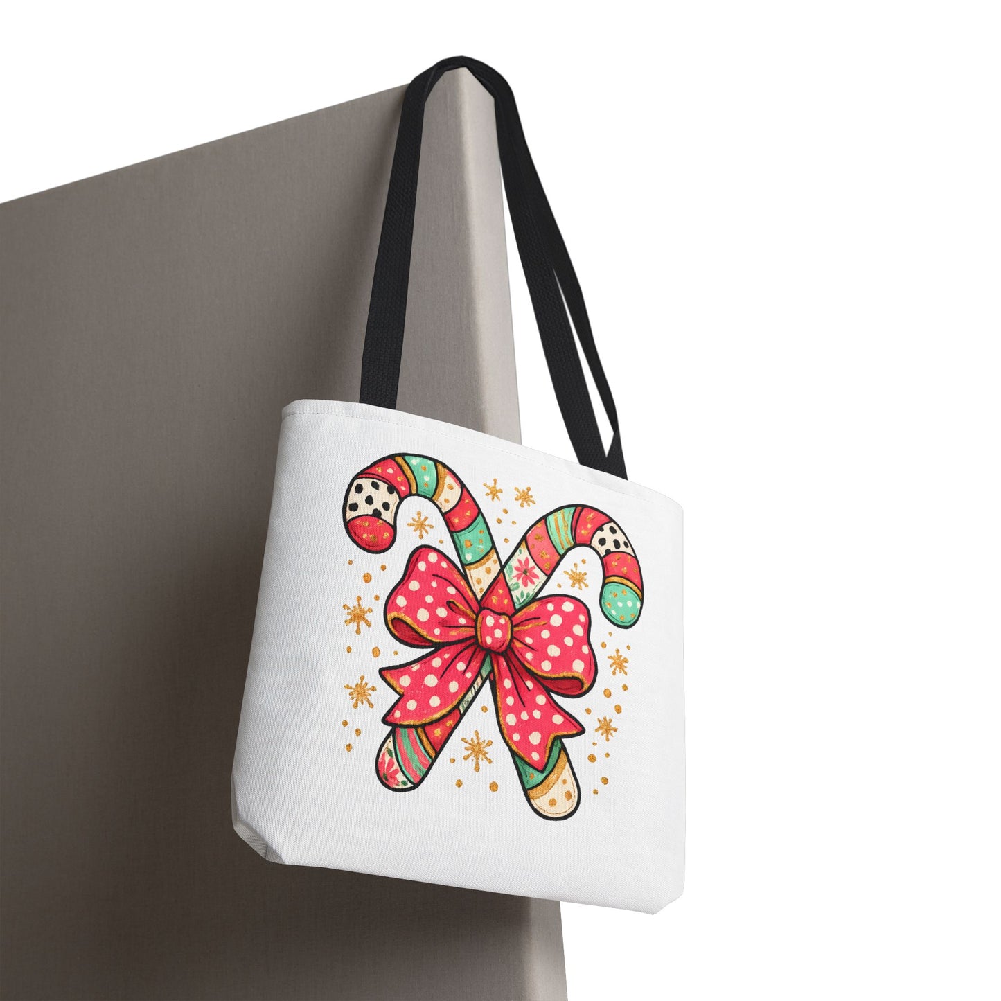 Candy Cane Holiday Tote Bag