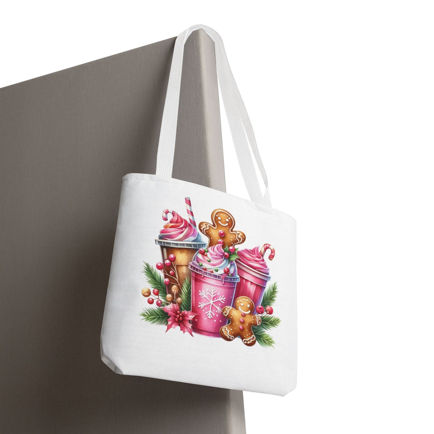 Gingerbread Holiday Tote Bag for Holiday Shopping