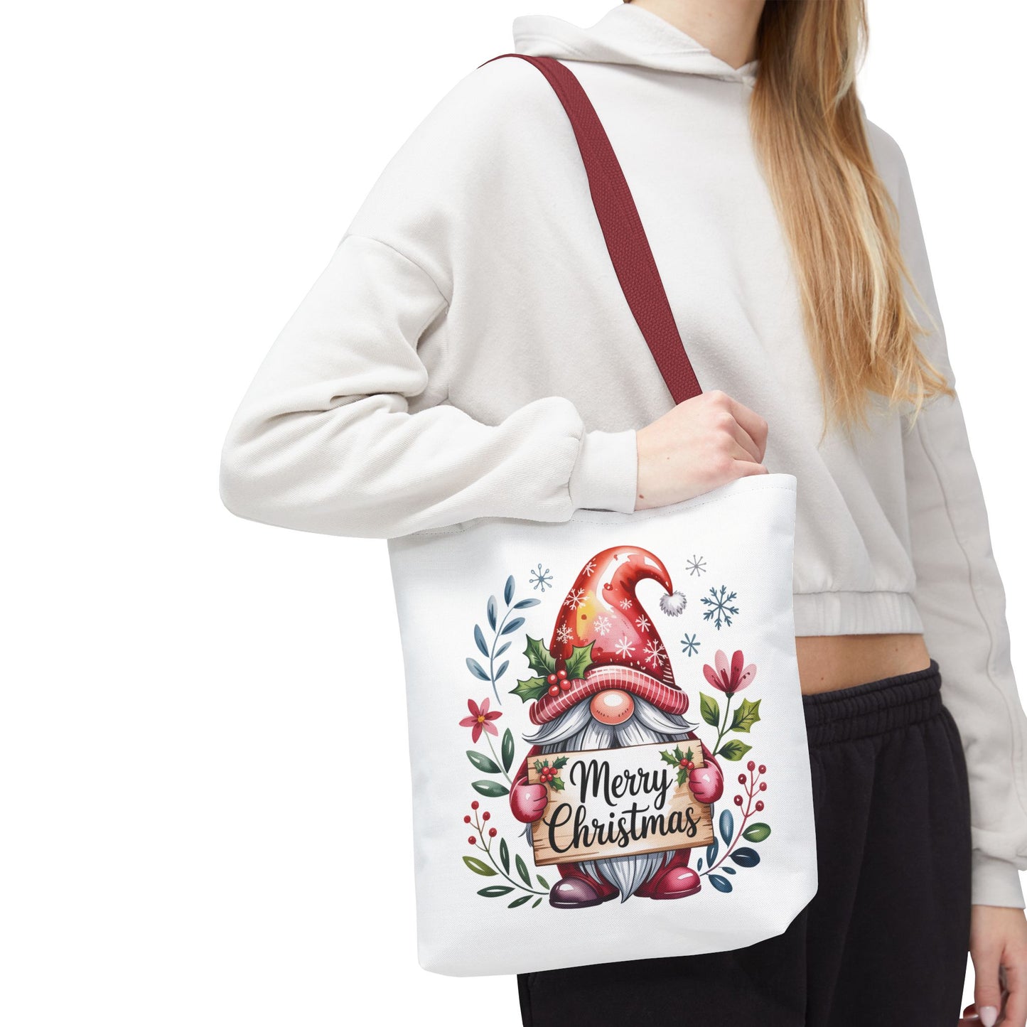 Festive Christmas Gnome Tote Bag