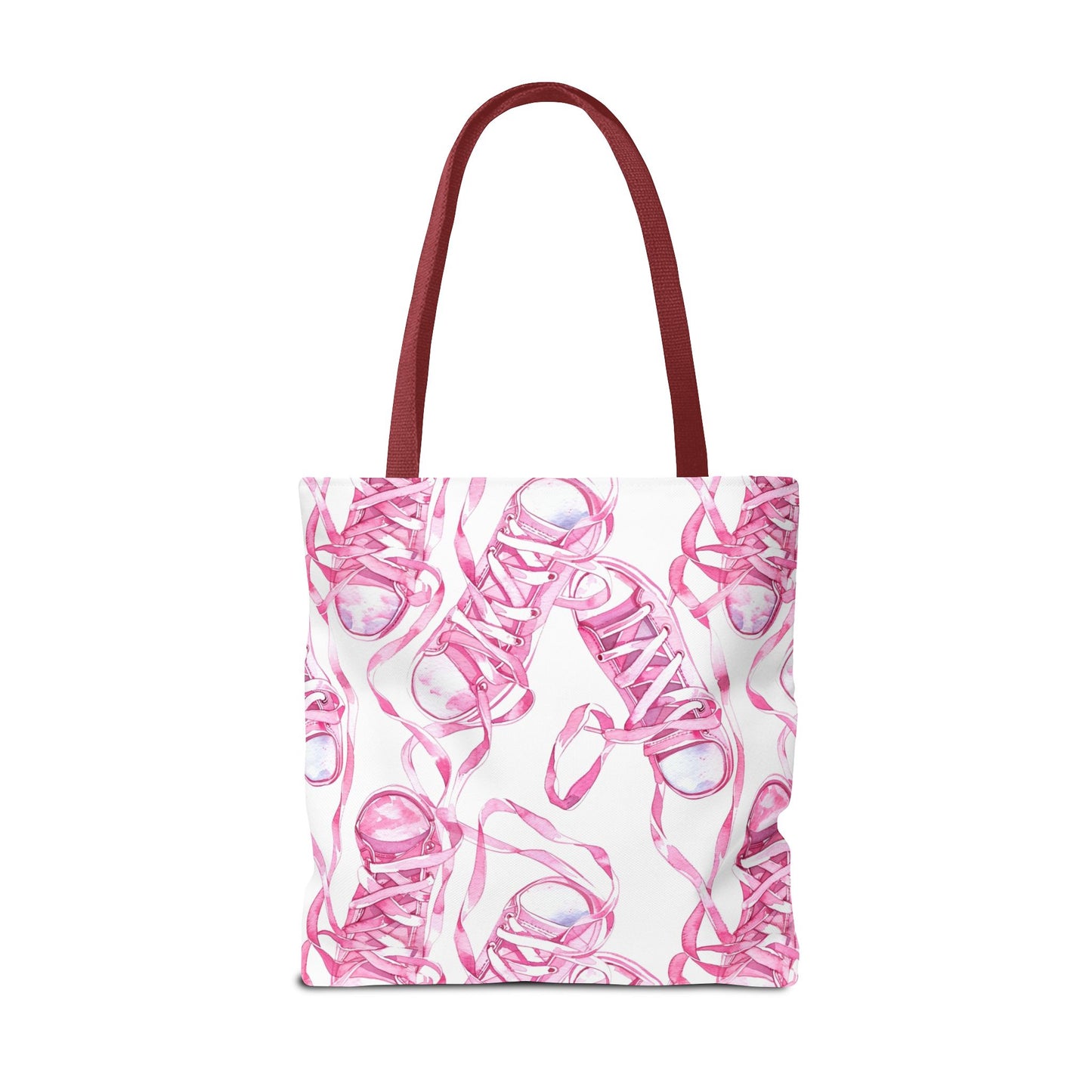 Cute Pink Sneakers Tote Bag for the Sports Lover
