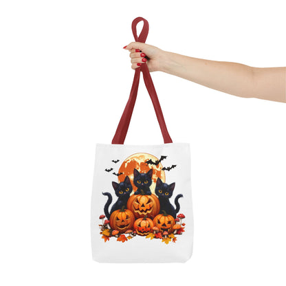 Halloween Cat Tote Bag, Trick or Treat Bag