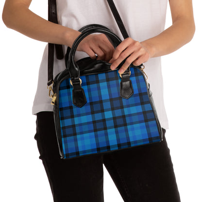 Stylish Plaid Shoulder Handbag