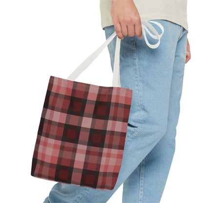 Cozy Plaid Tote Bag, Perfect for Fashionistas