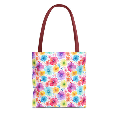Vibrant Floral Tote Bag, Perfect Gift for Mother's Day, Bright Summer Accessory