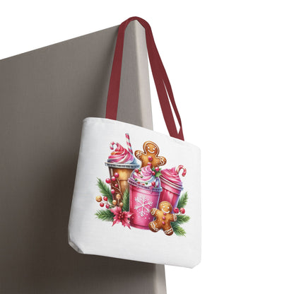 Gingerbread Holiday Tote Bag for Holiday Shopping