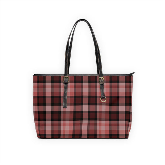 Red & Black Tartan Tote for Everyday Use