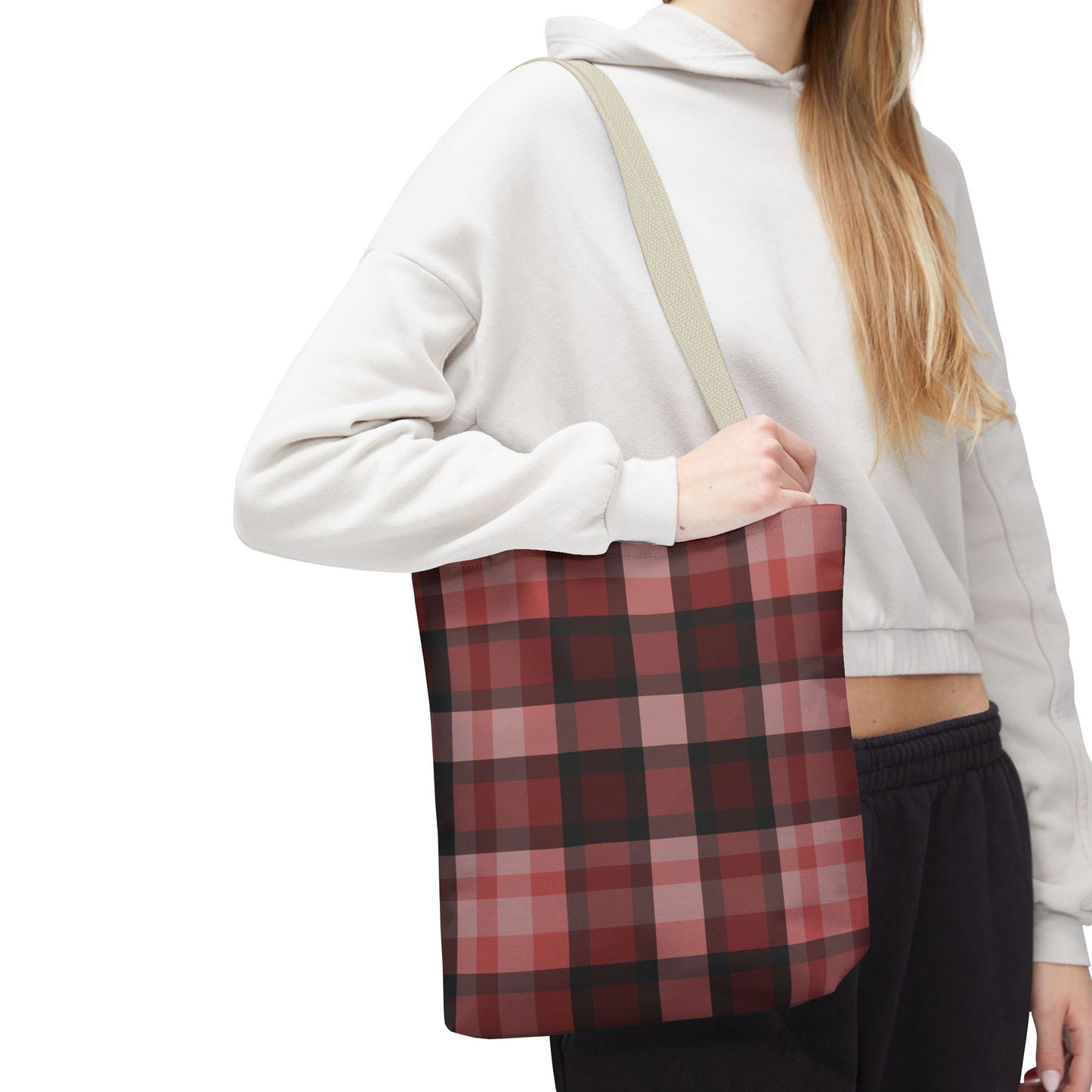 Cozy Plaid Tote Bag, Perfect for Fashionistas