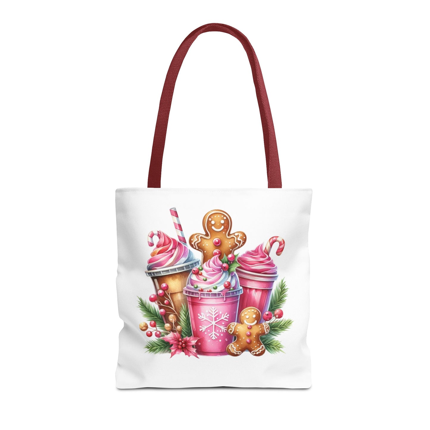 Gingerbread Holiday Tote Bag for Holiday Shopping