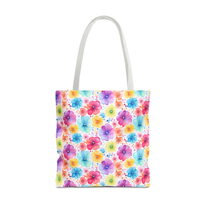 Vibrant Floral Tote Bag, Perfect Gift for Mother's Day, Bright Summer Accessory