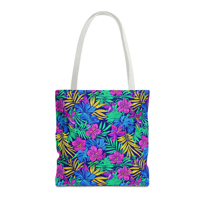 Tropical Floral Tote Bag, Beach Bag, Shopping Tote