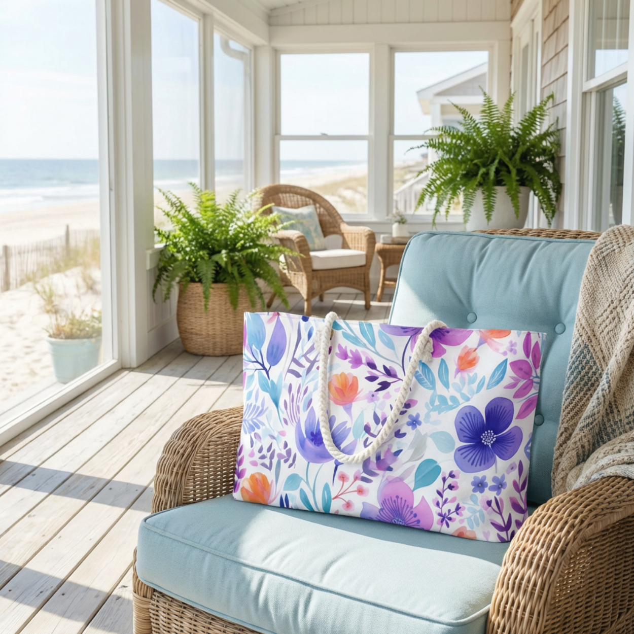 Floral Weekender or Beach Bag
