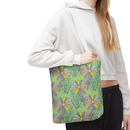 Floral Pattern Tote Bag, Gift for Garden Lovers