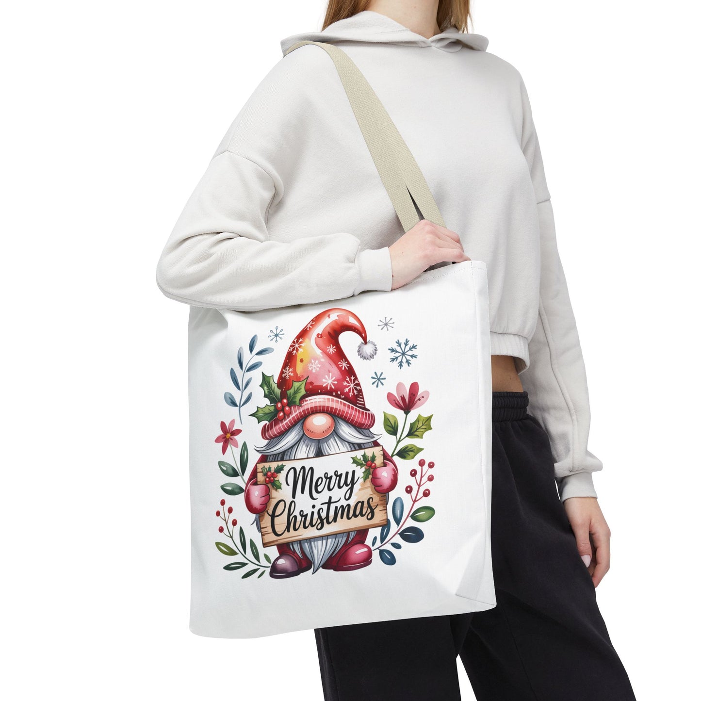 Festive Christmas Gnome Tote Bag