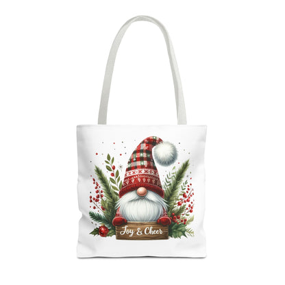 Christmas Gnome Tote Bag - Joy & Cheer Holiday Shopper