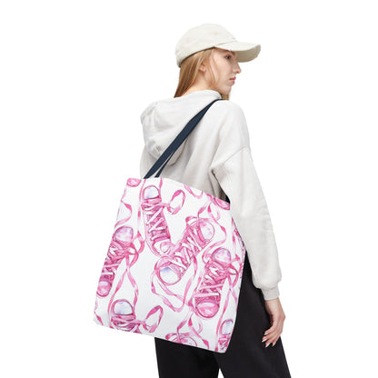 Cute Pink Sneakers Tote Bag for the Sports Lover