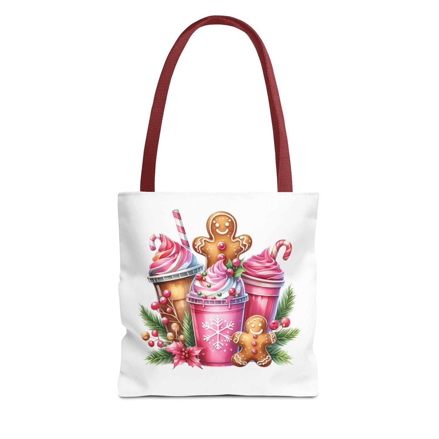 Gingerbread Holiday Tote Bag for Holiday Shopping
