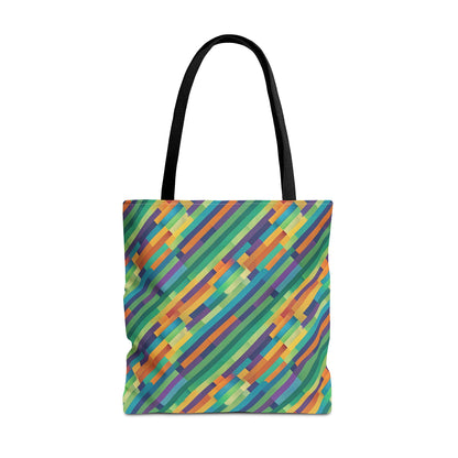Vibrant Striped Tote Bag