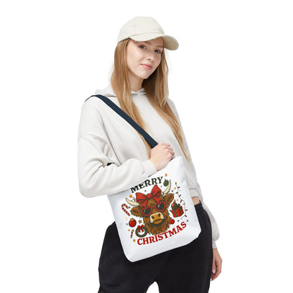Christmas Cow Tote Bag