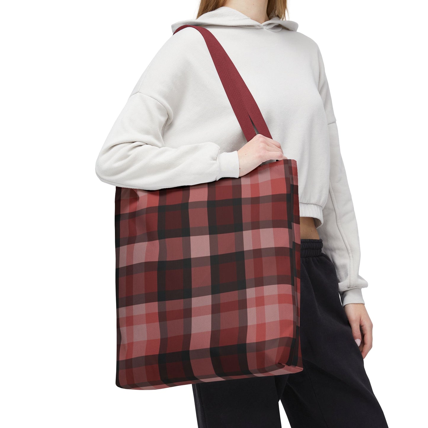 Cozy Plaid Tote Bag, Perfect for Fashionistas