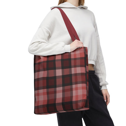 Cozy Plaid Tote Bag, Perfect for Fashionistas
